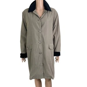 Nordstrom Overcoat Womens Large Taupe Full Length - Picture 1 of 9