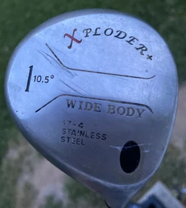 RARE!!! X-Ploder 1 Wood Driver 10 1/2° Vintage Golf Pride Tour Wrap Leather grip - Picture 1 of 7