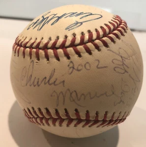 Cleveland Indians Team Signed Baseball 2002 Charlie Manuel Manager - Picture 1 of 8