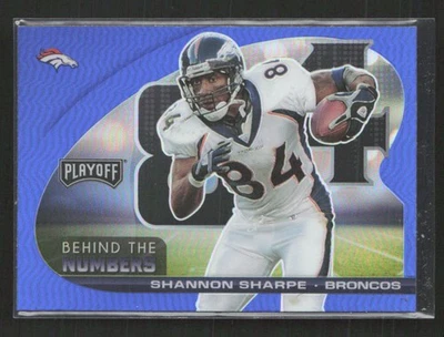 2021 Panini Playoff #BTN-SSH Shannon Sharpe Behind the Numbers Blue (F) - Image 1 of 2