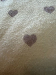 Lenzuolo con angoli in flanella cuori viola bianco fienile ceramica bambini gemello - Foto 1 di 3