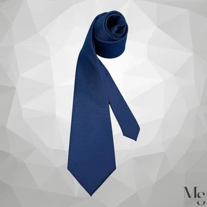 BOTTEGA DEL SARTO Blue Solid Hand Made Tie 57”-3.2" EX COND - Picture 1 of 6