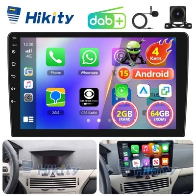 DAB+ 2+64GB CarPlay Android15 Radio GPS NAVI WIFI BT RDS HiFi Für Opel Astra H - Bild 1 von 4