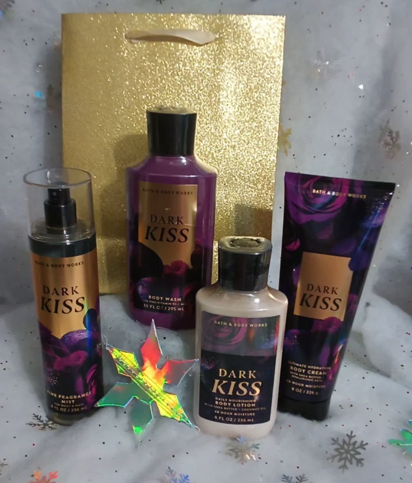 New Bath & Body Works 4 pc Dark Kiss set with gift bag - Image 1 of 4