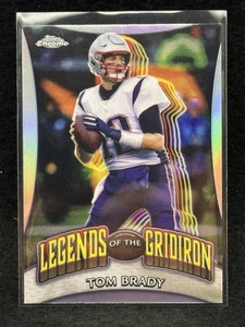 2024 Topps Chrome #LOG-1 Tom Brady Legends of the Gridiron Refractor - Picture 1 of 2