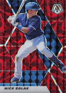 Panini Mosaic #104 2021 Nick Solak rojo reactivo - Imagen 1 de 2