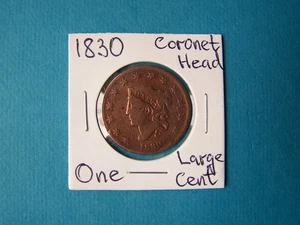 US MÜNZEN 1830 JAHR EIN GROSSER CENT SCHÖNE KUPFERMÜNZE. - Bild 1 von 2