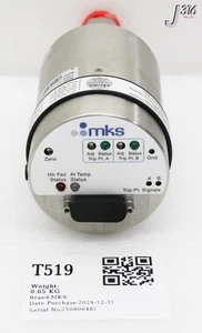 T519 MKS BARATRON CAPACITANCE MANOMETER TYPE 631, 1 TORR (NEW) 631D01T8FPBB - Picture 1 of 8