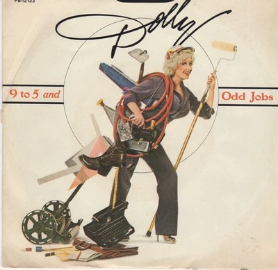 DOLLY PARTON 9 TO 5 -  Odd Jobs 45 RCA  PB-12133 (1980) (7" Single) NM - Image 1 of 3