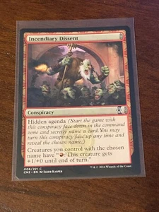 Magic the Gathering Conspiracy Take The Crown Incendiary Dissent - Picture 1 of 2
