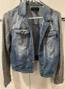 Tinsel Town Denim. Couture Jean Jacket Medium - Picture 1 of 3