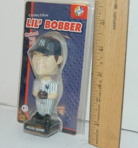 JASON GIAMBI NEW YORK YANKEES Baseball MINI-BOBBLEHEAD Doll in display package  - Picture 1 of 4