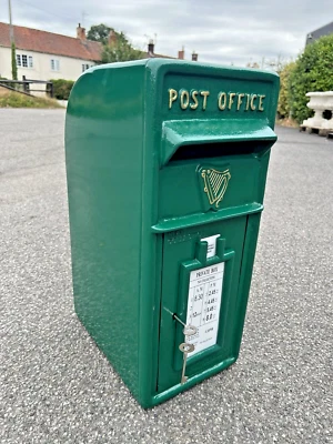 Irish Post Box P & T Postal letter Cast Iron Harp post office Standard Irish box - Image 1 of 4