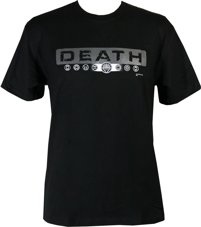 Blackest Night Black Lantern Death Logo Mens T-Shirt, Medium - Image 1 of 1