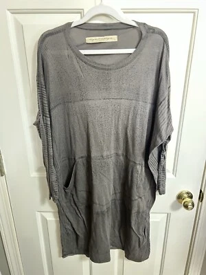 RAQUEL ALLEGRA Basic Gray Dolman Sleeve Dress Size 1 - Image 1 of 4