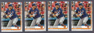 2019 Pete Alonso Rookie RC Topps Series 2 #475 New York Mets - 4 Card Lot