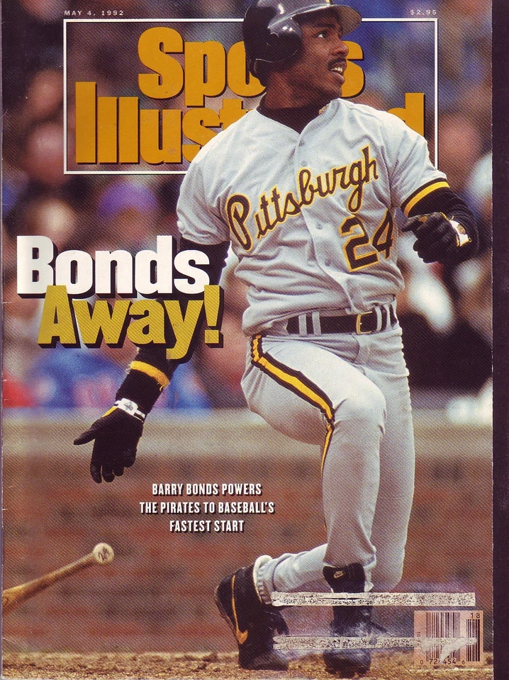 Sports Illustrated 1992 Pittsburgh Pirates Barry Bonds Good Condition - Image 1 of 1