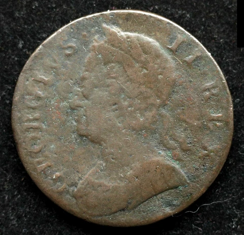 KAPPYSCOINS G2081 17?0 MACHIN 'S MILLS COLONIAL OR KING GEORGE HALF PENNY 8.7 GM Cover