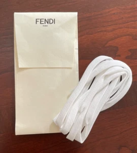 Lacci per scarpe Fendi unisex bianchi - Foto 1 di 5