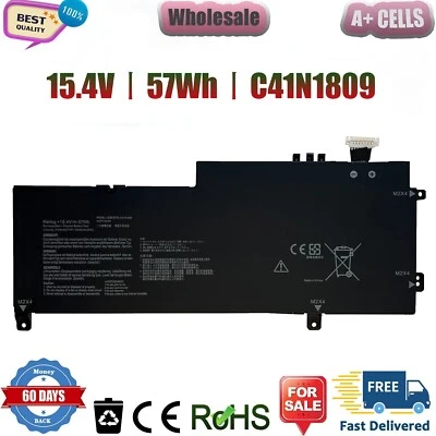 Batería de repuesto C41N1809 para Asus Q536FD Q536F Q536FD-BI7 Series 15.4V 57Wh Foto 1 de 4