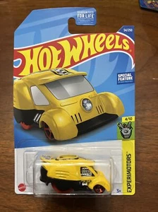 Hot Wheels See Me Rollin' - 54/250 - Yellow - 4/10 Experimotors Special Feature - Picture 1 of 2