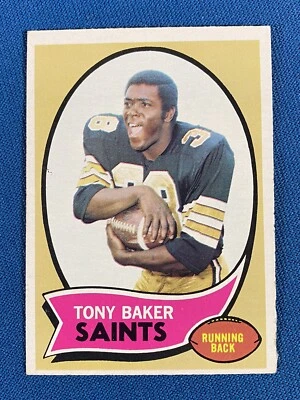 1970 Topps Tony Baker Football Card #243 New Orleans Saints - Image 1 of 2
