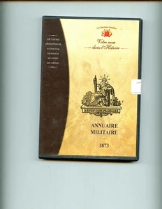 br- ANNUAIRE MILITAIRE 1873 rank list CD-rom in case FRENCH ARMY - Picture 1 of 2
