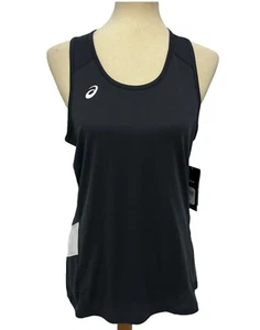 Asics women's tank top sweep singlet gray size M/M - Picture 1 of 7