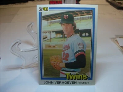 1981 Donruss Baseball Card  #564 - John Verhoeven - Minnesota Twins (98613) - Image 1 of 2