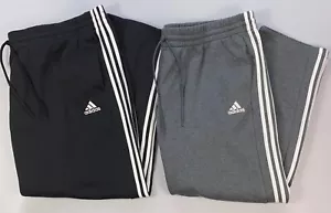NEW Men's Adidas Big & Tall Regular Fit Straight Leg Fleece Sweats Sweatpants - Picture 1 of 5