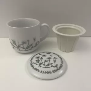 3 Piece Vintage Flower Infusion Mug Set with Infuser and Lid - Kanesho - Picture 1 of 20