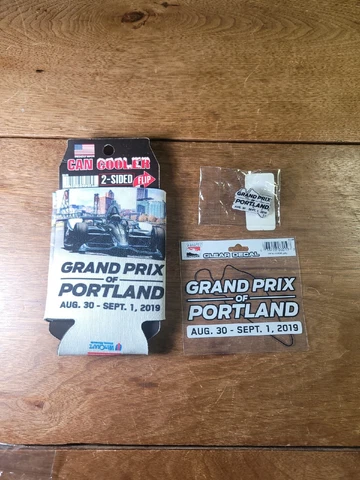 Grand Prix of Portland Logo Perfect Cut Vinyl Decal,Can Cooler,Lapel Pin Cover