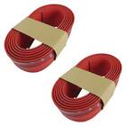 Side sills sills spoiler lip rubber flexible red for many vehicles