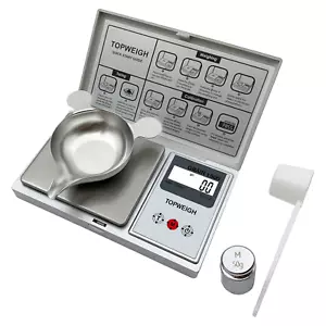 Reloading Scale with Metal Powder Pan, Grain Scale - Silver, 1500 Grains X 0.1Gn - Picture 1 of 12