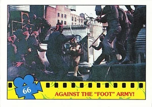 Topps 1990 Limited Edition Movie TMNT Series Against the "FOOT" army Card #66 - Picture 1 of 4