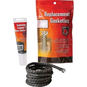 (1)-Meeco's Red Devil Gasketing Cement/Stove Sealer and 3/8 In x 6 Ft Kit 202BK - Picture 1 of 1