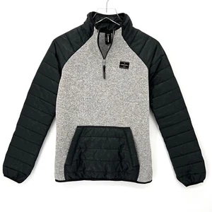 Armada Emma Tech Sweater Size S Sweatshirt Polartec Jacket 1/4 Zip Gray Black - Picture 1 of 12