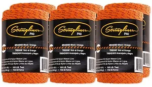 Braided Mason Line Replacement Roll Contractor Pack 500' - Black/Orange (Pack... - Picture 1 of 3