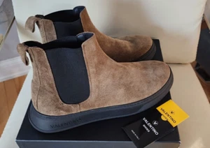 Mario VALENTINO Men’s 10.5 Pull On Chelsea Sneaker Boots Suede luggage MSRP:$549 - Picture 1 of 13
