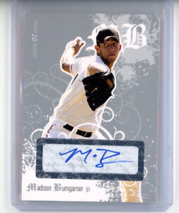 Madison Bumgarner auto autograph card /100 2007 Just silver San Francisco Giants