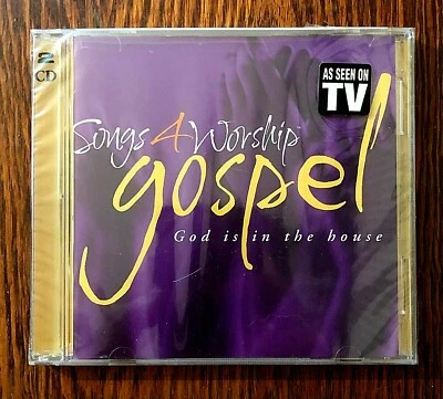 SONGS 4 WORSHIP: GOD IS IN THE HOUSE (2003) 2x DOUBLE GOSPEL CD—NEW/SEALED - Image 1 of 2