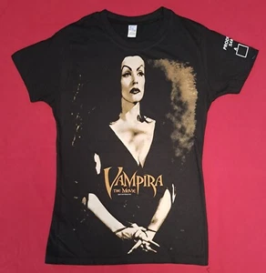 Vampira Mujer/Niña NUEVA Camisa Negra DOP Talla Mediana Retro RARA Muestra Gótica Profesional - Imagen 1 de 4