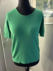 Vintage 60er Jahre Frottee limettengrün Top von Jaeger Größe 10  - Bild 1 von 5