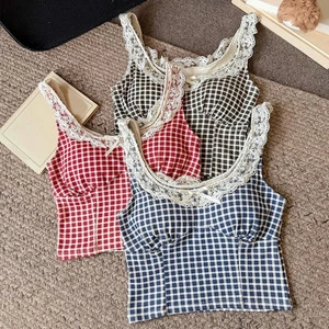 Stylish Ladies Bow and Lace Vest for Comfortable Spring and Summer Wear - Picture 1 of 13