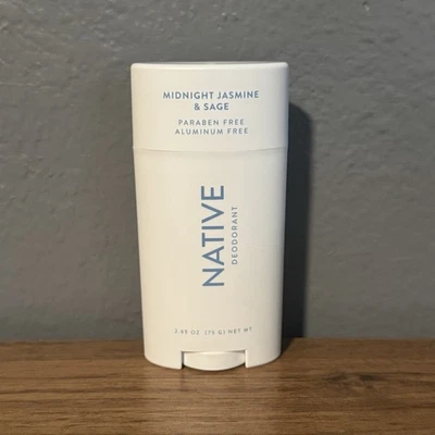Desodorante nativo unisex para hombres y mujeres Midnight Jasmine Sage sin aluminio 2,65 oz Foto 1 de 3