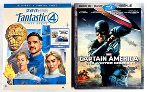 FANTASTIC 4 FIRST STEPS Walmart Exclusive Blu-ray/Captain America Winter Soldier - Bild 1 von 10