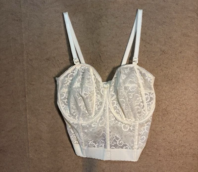 Sujetador Goddess Corset Bustier Mujer 40FF Crema Encaje Ajustable Foto 1 de 4