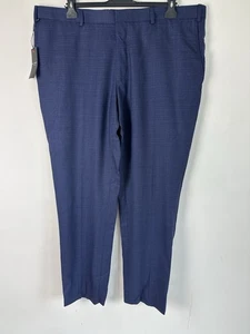 TED BAKER CHINO HOSE BLAU MARINE NEU NEU MIT ETIKETT 40 Taille 31 lang WOLLE - Bild 1 von 12