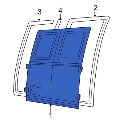 For Ford E-350 Super Duty 2002-2025 Ford 9C2Z1520125B Front Left Door Shell Foto 1 de 4