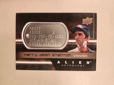 Harry Dean Stanton RARE Alien Anthology Marine Dog Tag Upper Deck Insert Card VG - Image 1 of 2
